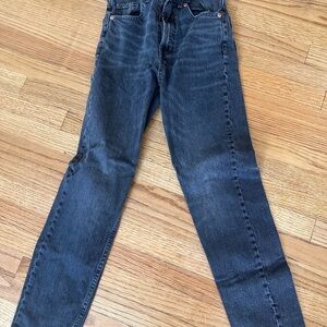 Zara Men's Dark Blue Skinny Jeans